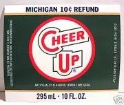Atlas Bottling Cheer Up Soda Old Label Detroit Michigan