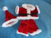 Build A Bear Velvet Santa Suit & Hat