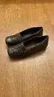 Easy Street Comfort Wave Brown Croc Purpose Slip On Loafers Size 9WW.