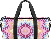 EGGDIOQ Decorative Pattern in Ethnic Designed Travel Duffel Bag Luggage Tote Bag Gym Sports Bag for Man Women