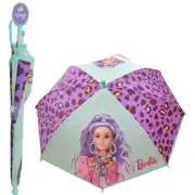 Barbie Umbrella w/ Clamshell Handle for Kids Age 3-7