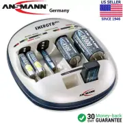 Ansmann Energy 8 Plus NiCd NiMH Fast Charge Time Battery Charger (100-240v)
