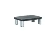 3M MMMMS80B Adjustable Height Monitor Stand, 11.5IN X 16IN X3.5IN , Black/Silver