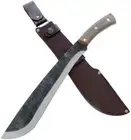 Condor Jungolo Machete Bolo Bushcraft 342mm Carbon Steel Blade Leather Sheath