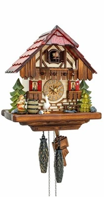 Quartz Cuckoo Clock Black forest house KA 2640 QK NEW