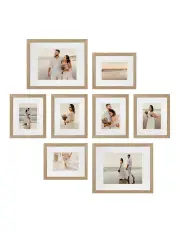 [Profile Australia] Australian Made Gallery Wall Set D-A (8 Frames) in Natural Oak