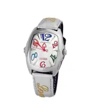 Chronotech Quartz Analog Leather Strap Watch - Watches - Black -Size One Size