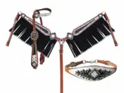 Showman Stingray and Filligree 4 Piece Headstall & Breastcollar Set! FREE SHIP!