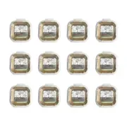 240pc Topchef Square Air Fryer Basket Liner Baking/Cooking Mat Brown 16cm