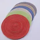 4pcs Table Mat Oil-resistant Clear Texture Kitchen Dining Table Mat Bendable