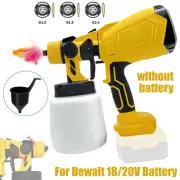 Electric Paint Spray Gun Airless Sprayer with 3 Nozzles HVLP For Dewalt 18/20V