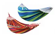 Ozoffer Double Hanging Hammock Outdoor Garden Travel Beach Swinging Bed Camping