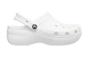 Crocs Women's Classic Platform Clog Sandals (White)