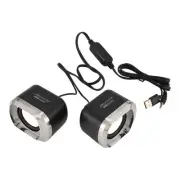 USB 2.0 Notebook Speakers Wired Stereo Computer Speaker for Desktop Laptop1235