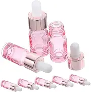 BELLIFFY 8Pcs Glass Dropper Bottles Portable Essential Oil Perfume Containers Leak Design for DIY Blends Aromatherapy for Travel Home Use