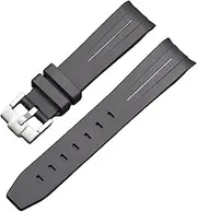 [KAVJU] For Moonswatch Watch Curved No Gap Rubber Strap For Omega Swatch Joint Planet Series Moon Mercury Curved Rubber Strap Men Women 20MM Watchbands