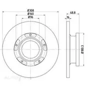 Bremtec Euro-Line GeoZinc Coated Brake Rotor - BDR25521EL