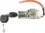 TDR Silver Fish Battery Key Barrel Lock Replacement for Electric Bike eBike - Includes 2 Keys