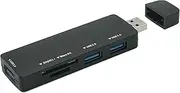 Yabauuop USB Docking Station,5-in-1 Heavy Duty Portable USB Port Expander - Multifunctional USB C Laptop Docking Station for Laptop, Pc, Flash Drive, Mobile HDD