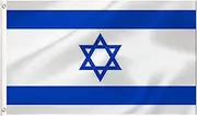 LARGE Israeli Flag, 3x5Ft Israel Flags Banner For Indoor Outdoor Decoration of Canada Yards.Parade Or Express Mood