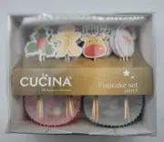 La cucina Bakeware Collection Christmas Cupcake Liners and Picks