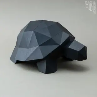 問創設計 DIY手作3D紙模型 禮物 擺飾 小動物系列 - 小烏龜 (4色可選)