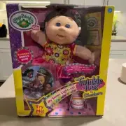 Cabbage Patch Kids TWINKLE TOES with Light Up Skechers, Brunette & Blue Eyes New