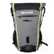 Oxford Aqua B-25 Hydro Backpack motorcycle scooter Black/Grey/Fluo
