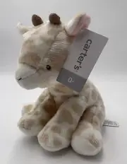 NWT Carters 2016 Tan Brown White Giraffe Plush Baby Toy Stuffed Animal 67080