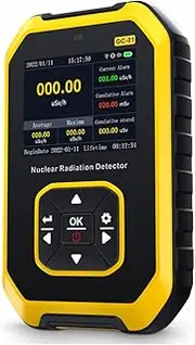 GC01 Geiger Counter, Nuclear Radiation Detector Personal Dosimeter X-ray Radioactivity Tester