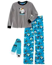 Only Boys 3pc Oh What Fun Pajama Set