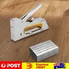 Tacker Staple Gun 4/6/8mm Manual Nailing Machine Stainless Steel for Woodworking