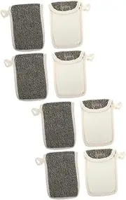 HONMEET 2sets Bar Soap Bag Soap Pouch Exfoliating Bag Easy Hang Reusable Saver 4pcs*2