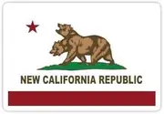 (Set of 3) New California Republic Flag Distressed Decal Sticker - Sticker Graphic - Auto, Wall, Laptop, Cell, Truck Sticker for Windows, Cars, Trucks