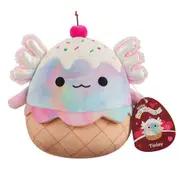 Squishmallows Valentines Tinley the Ice Cream Axolotl 7.5 inch Plush