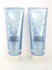 Bath & Body Works FROSTED COCONUT SNOWBALL Ultimate Body Cream Set of 2