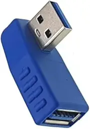 USB 3.0 Male to Female Extender USB3.0 Extension Plug Elbow Connector Left Right Up Down 90 Degree Angled Plug Adapter - Right