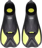 Underwater Fins - Flexible Short Diving Fins, Comfortable Swim Flippers | Breathable Full Foot Pocket Scuba Fins with Short Bladee, Ergonomic Travel Size Foot Fins for Adult Men and Women