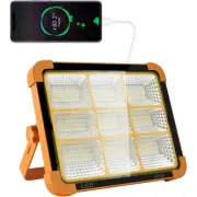 1800W Portable 360 LED Solar Floodlight Work Repair Light Camping Rechargeable