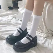 Plain Socks Long - Black - One Size