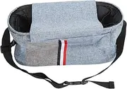 Baby Stroller Diaper Bag Waterproof Adjustable Shoulder Strap Small Stroller Diaper Bag for Travel (Denim Blue)