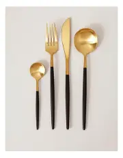 [Vue] Remy 16pc Cutlery Set Black