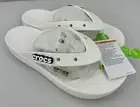 Women's US Size 10 Crocs Classic Platform Flip White Flip Flops Sandals New