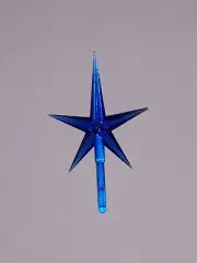CERAMIC CHRISTMAS TREE STAR Topper Blue (Medium Size)