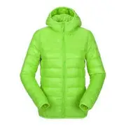 Women Winter Warm Plain Cotton-padded Jacket Short Lightweight Padded Coat Outwear Green S