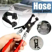 2 Pc Hose Clamp Pliers Tool Set Angle Swivel Jaw Locking Flat Band Coolant Clip