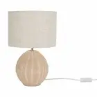 2 x Mae Table Lamp Resin Base Fabric Shade Desk Bedside Lamp Modern Light Decor