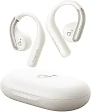 Soundcore by Anker, AeroFit Open-Ear Headphones, Snug Fit, Ergonomic Ear Hook, Balanced Sound, IPX7 Waterproof, 42H Playtime, Bluetooth 5.3, App Control, Clear Calls, Wireless Earbuds (Calm White)