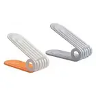 2x Shoe Slots Organizer Adjustable Shoe Stacker for Closet Entryway Bathroom