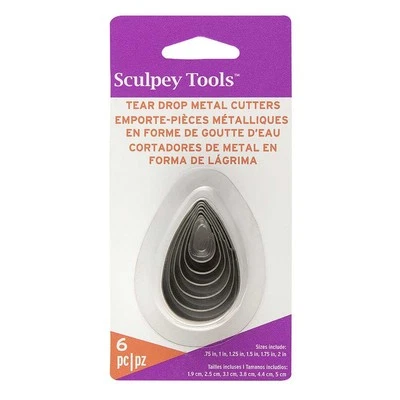NEW Sculpey Premo Tear Drop Cutter Set By Spotlight